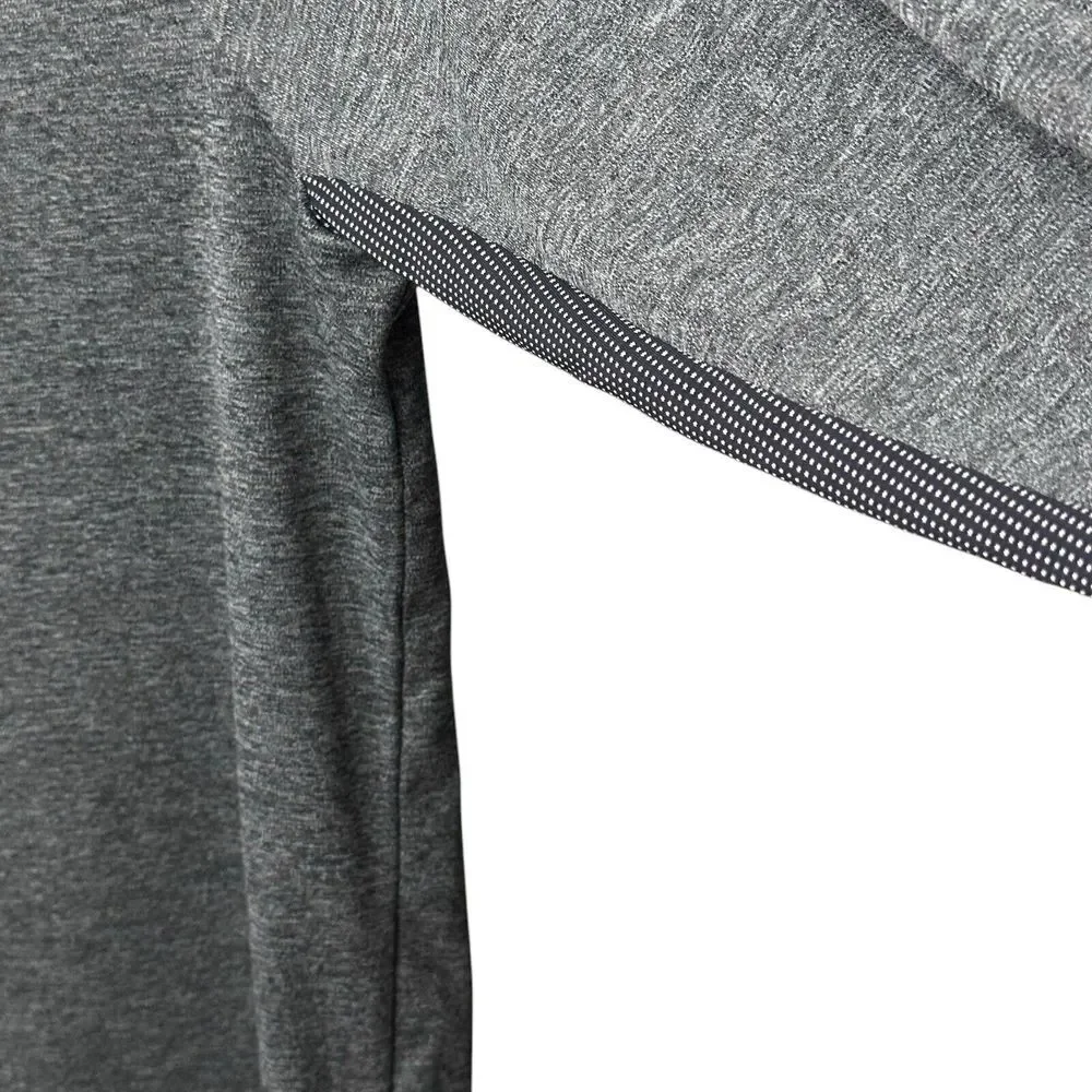 The North Face 1/4 Zip Pullover Men's‎ Medium Grey Mock Neck Lightweight Running